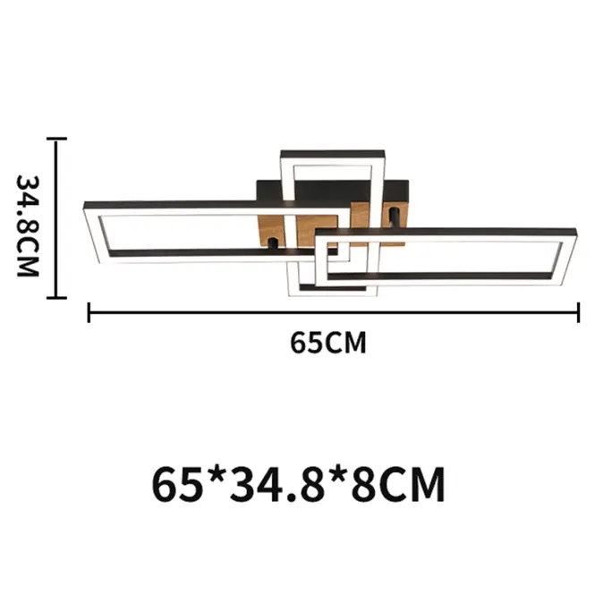 Stropné svietidlo Alma 3P WOOD AC-AL3PWOL 20W PL3