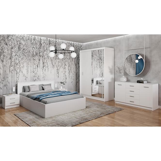 Komoda DUO 2D4S biela,5