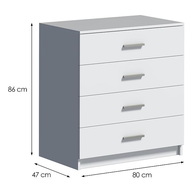 Komoda DUO 4S biela