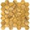 Obklad mozaika Gold hexagon 30/30/0,8,2