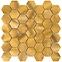 Obklad mozaika Gold hexagon 30/30/0,8,2