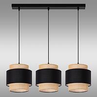 Závesné svietidlo W-L 1204/3 JUTE/BLACK LW3