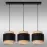 Závesné svietidlo W-L 1204/3 JUTE/BLACK LW3