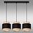 Závesné svietidlo W-L 1204/3 JUTE/BLACK LW3
