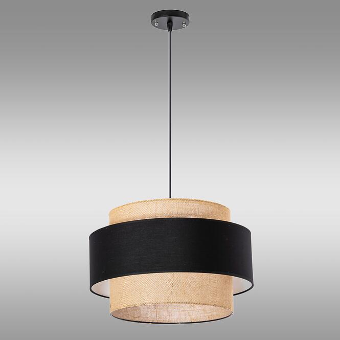 Závesné svietidlo W-1204/1-40 JUTE/BLACK LW1