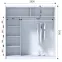 Skriňa Ladder 203 biela/lamely dub craft,3