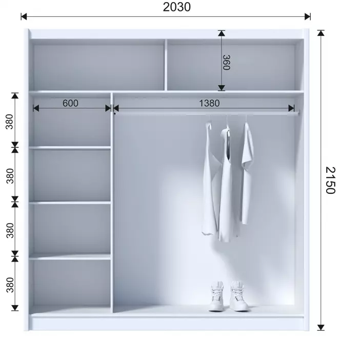 Skriňa Ladder 203 čierna/lamely dub craft