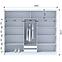 Skriňa Ladder 250 biela/lamely dub craft,3