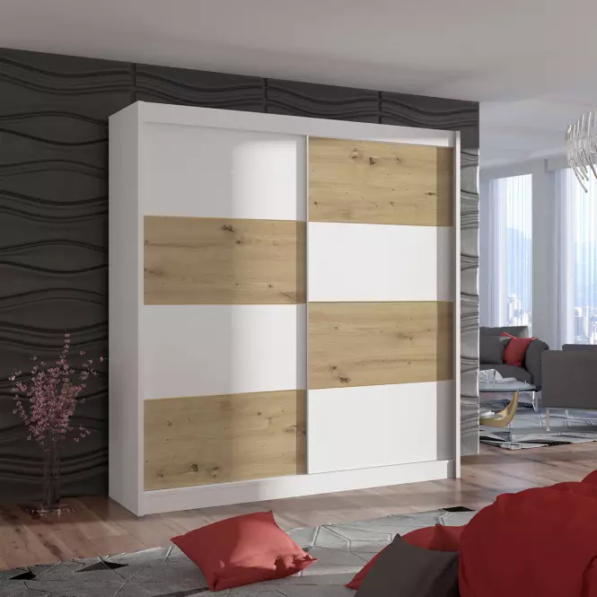Skriňa DUO 203 biela/artisan