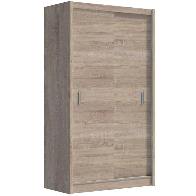 Skriňa s posuvnými dverami Multi 120 cm - sonoma, dvojdverová
