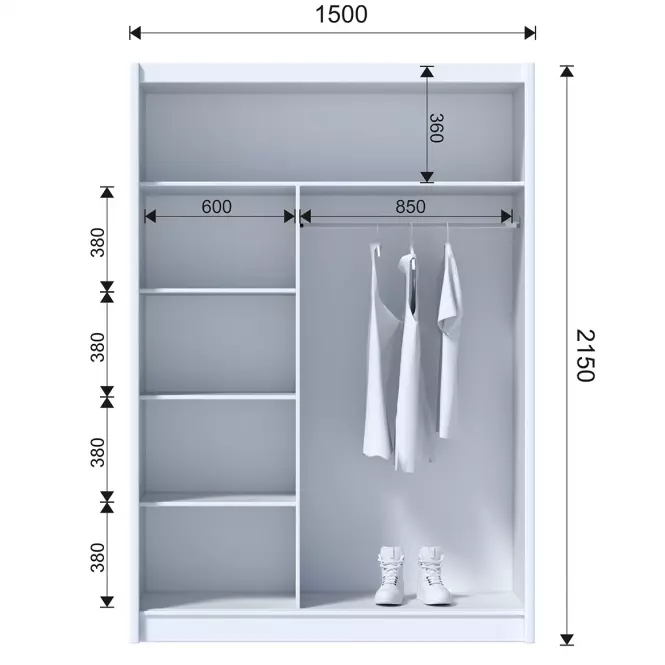 Skriňa Multi 150 sonoma