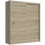 Skriňa s posuvnými dverami Multi 180 cm - sonoma, dvojdverová