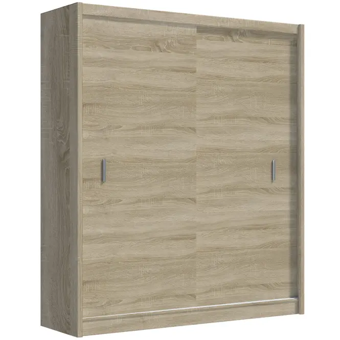 Skriňa s posuvnými dverami Multi 180 cm - sonoma, dvojdverová