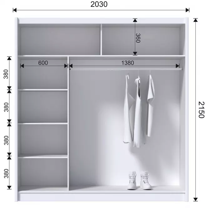 Skriňa Multi 203 biela