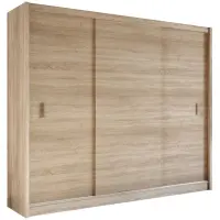 Skriňa s posuvnými dverami Multi 250 cm - sonoma, trojdverová