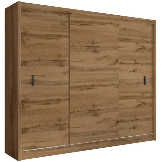 Skriňa s posuvnými dverami Multi 250 cm - wotan, trojdverová