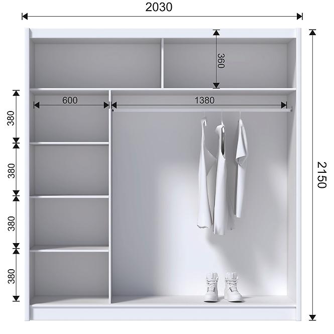 Skriňa Solo 203 biela,3