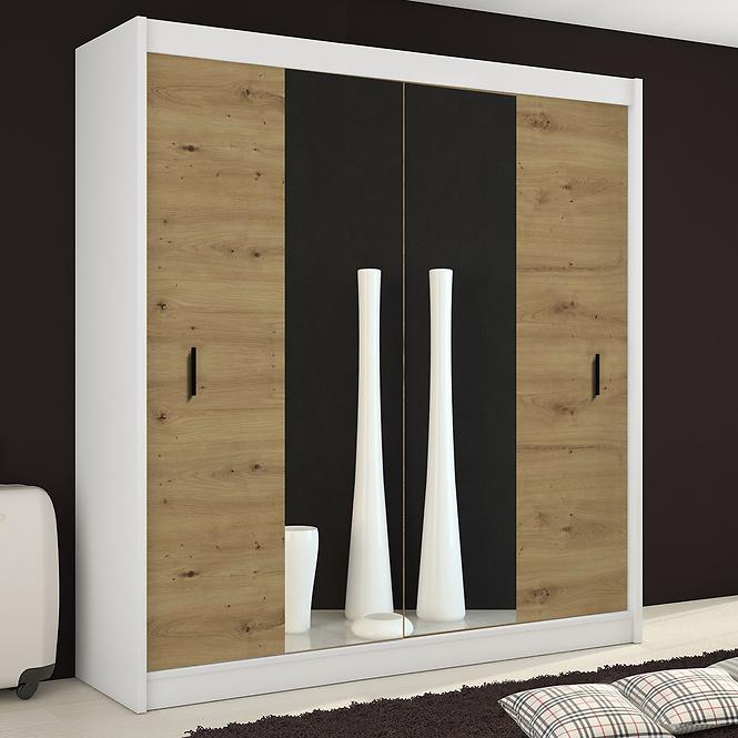 Skriňa ART 203 biela/artisan,4