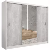 Skriňa Stone 250 biela/betón