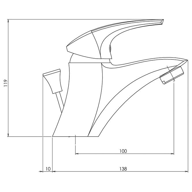 Batéria umývadlová stojankov h120mm,2