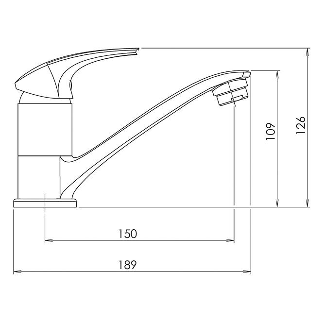 Batéria umývadlová otočná Metalia 57 57096,2