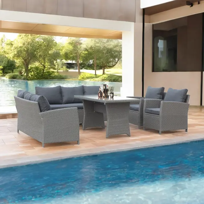 Komplet technoratanový Bados čierna,3