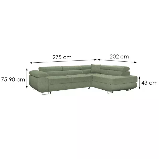 Rohová sedacia súprava Lido Neve 34 pravý