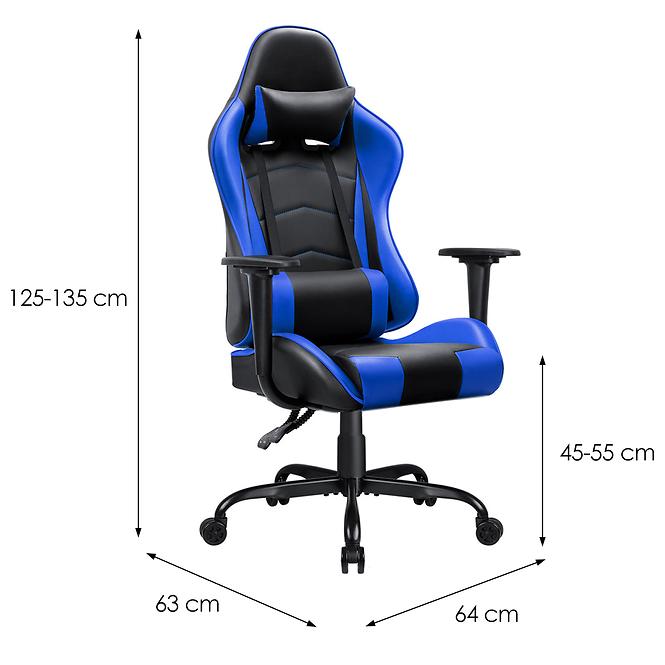 Kreslo pre Hráča Orion čierna/modrá