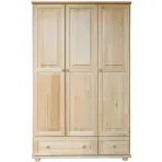 Borovicová skriňa SF106 120 cm – trojdverová, zásuvky