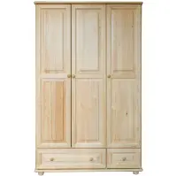 Borovicová skriňa SF106 120 cm – trojdverová, zásuvky