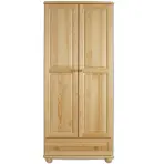 Borovicová skriňa SF107 80 cm – dvojdverová, zásuvky