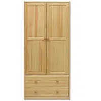 Borovicová skriňa SF111 84 cm – dvojdverová, zásuvky