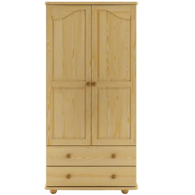 Borovicová skriňa SF114 90 cm – dvojdverová, zásuvky