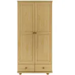 Borovicová skriňa SF122 90 cm – dvojdverová, zásuvky