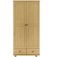 Borovicová skriňa SF122 90 cm – dvojdverová, zásuvky
