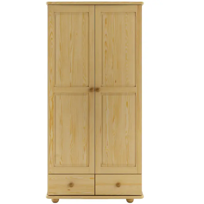 Borovicová skriňa SF122 90 cm – dvojdverová, zásuvky