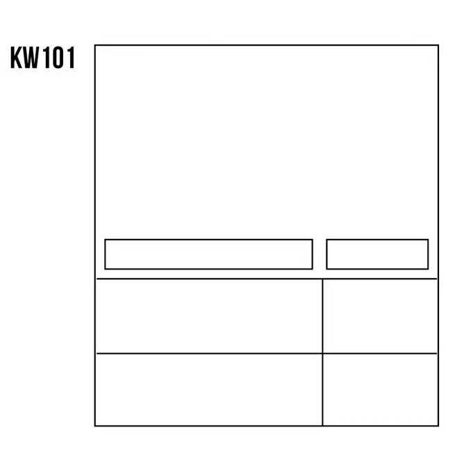 Vitrína z Borovice KW101 surová