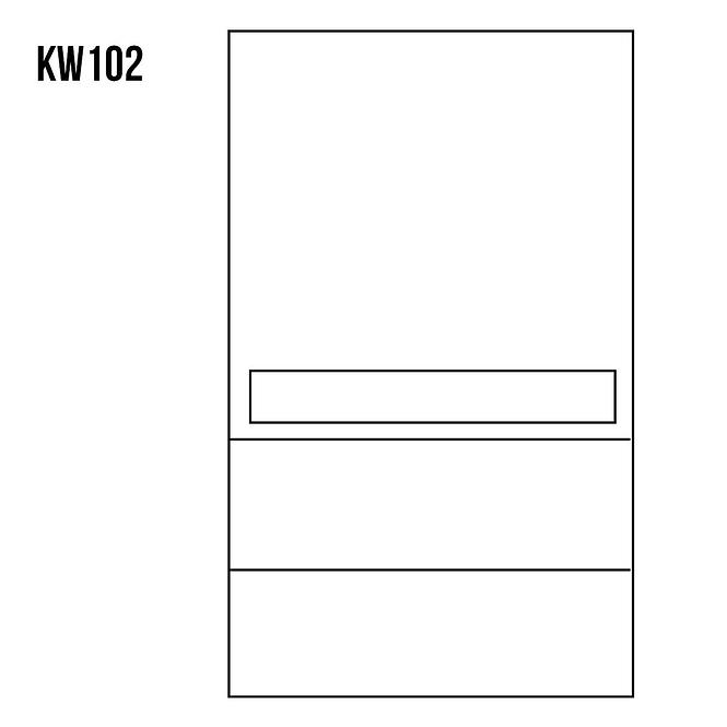 Vitrína z Borovice KW102 surová