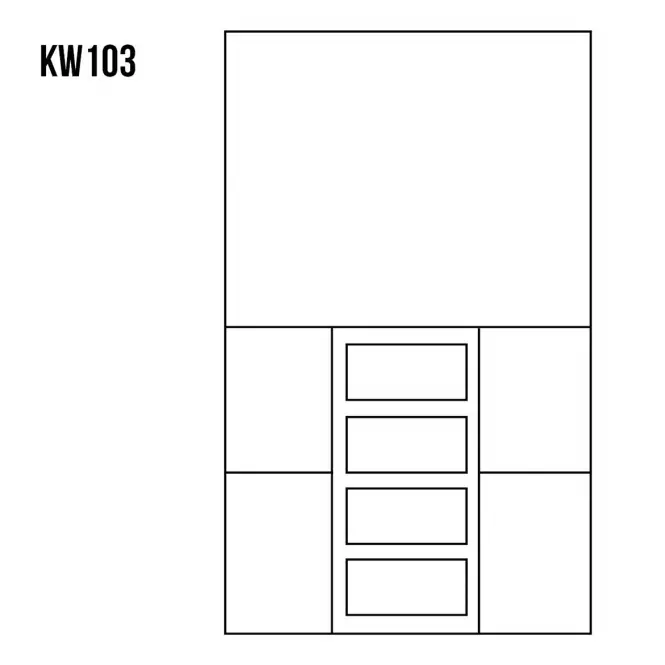 Vitrína z Borovice KW103 surová