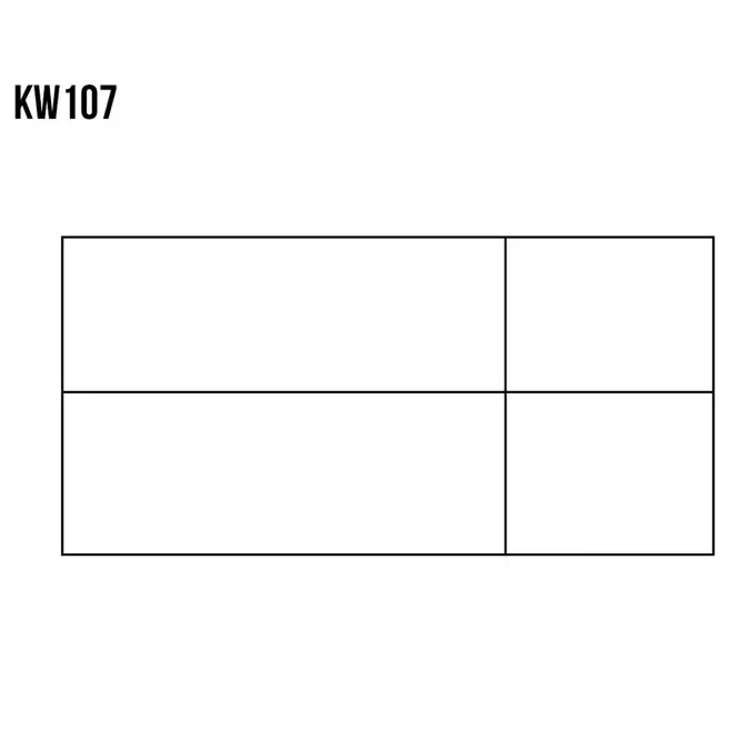 Vitrína z Borovice KW107 surová