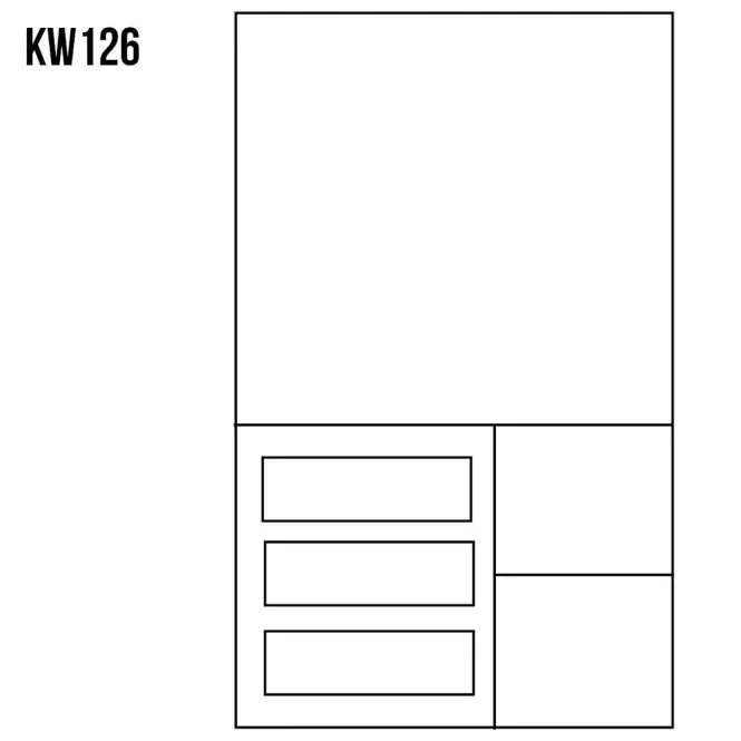 Vitrína z Borovice KW126 surová