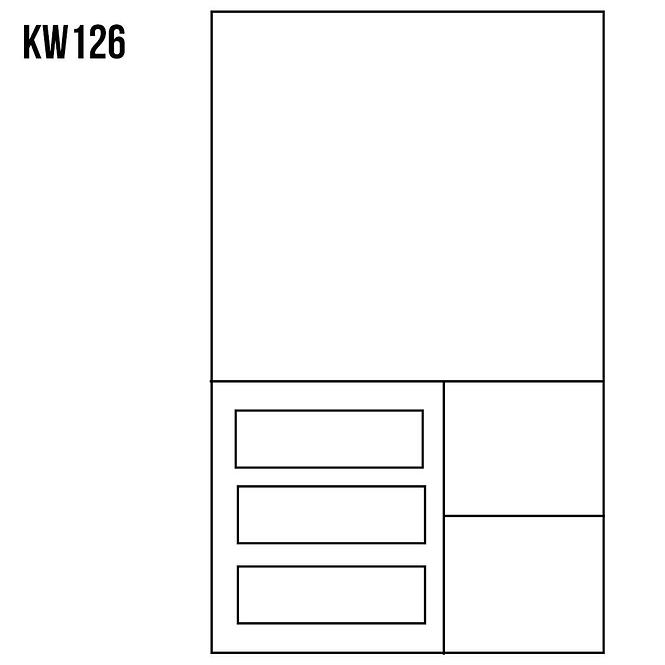 Vitrína z Borovice KW126 surová