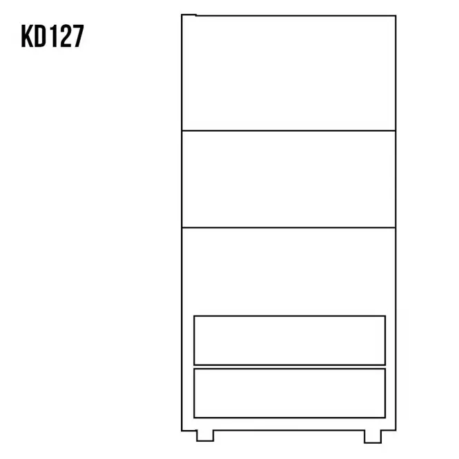 Komoda z Borovice KD127 surová,3