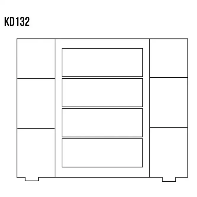 Komoda z Borovice KD132 surová