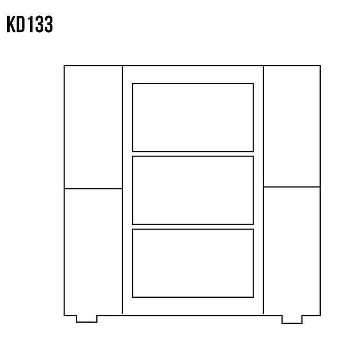 Komoda z Borovice KD133 surová
