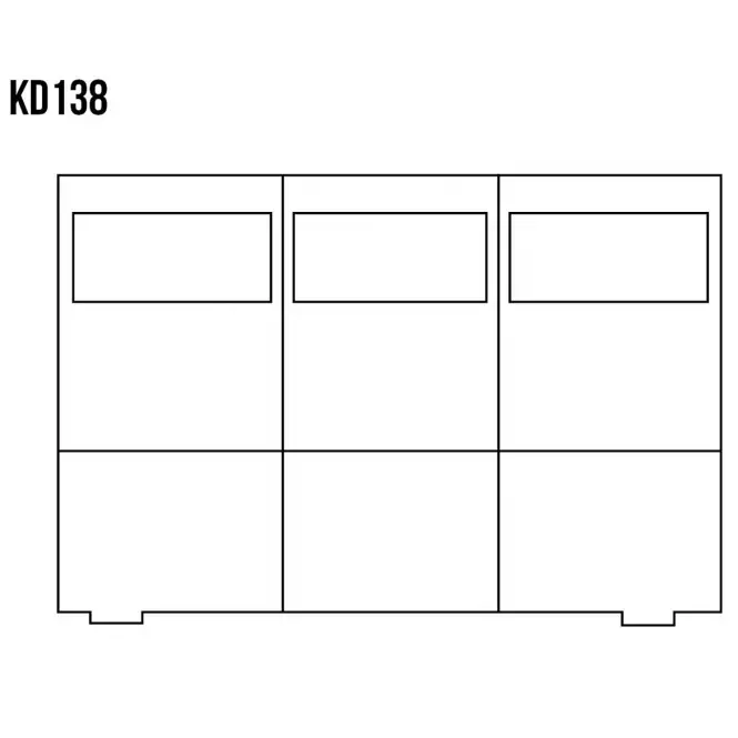 Komoda z Borovice KD138 surová