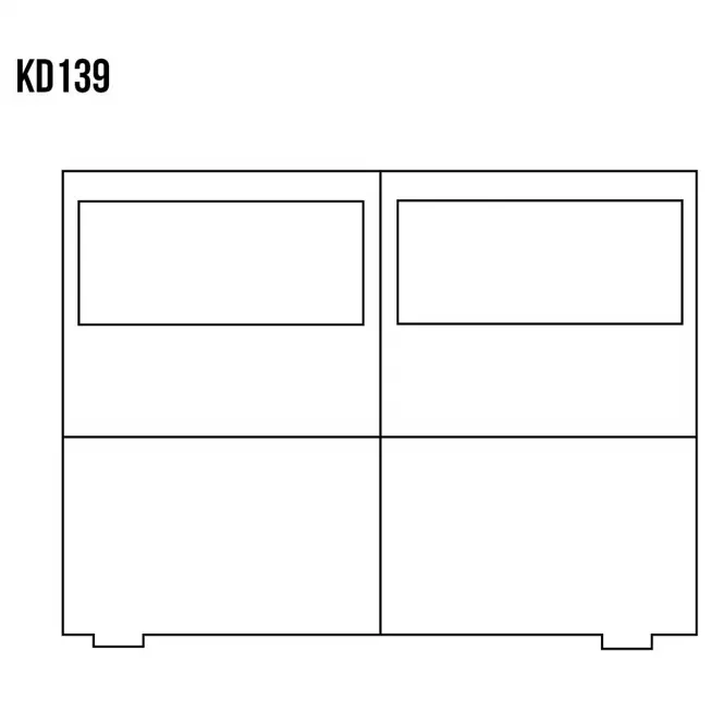 Komoda z Borovice KD139 surová