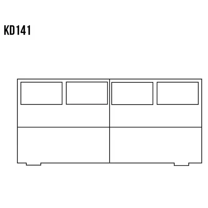 Komoda z Borovice KD141 surová,3