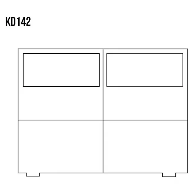 Komoda z Borovice KD142 surová,3