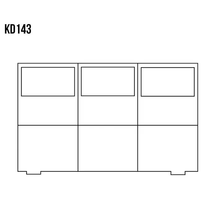 Komoda z Borovice KD143 surová